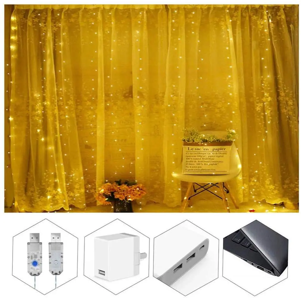 Fairy String LED Christmas Lights Curtain Garland USB Festoon Remote Decor for Home New Year
Fairy String LED Christmas Lights Curtain Garland USB Festoon Remote Decor for Home New Year