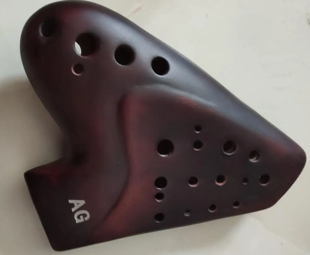 Большой звук дымчатый ожог три трубки 3 многокамерная флейта AG ocarina альт