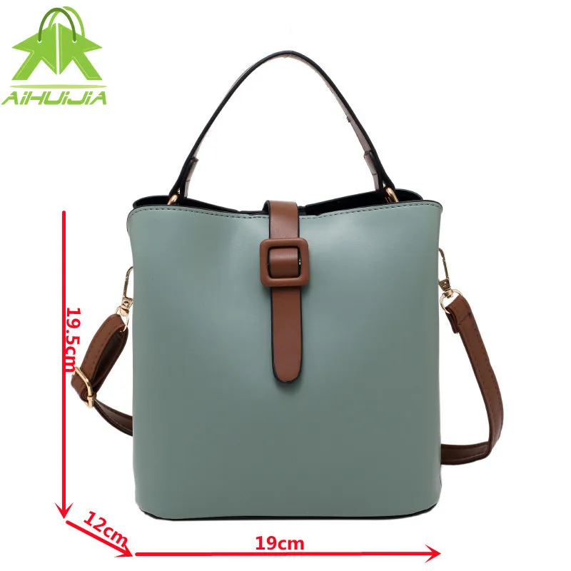 Elegant Female Bucket Bag Designer Lady Handbags 2021 New High-quality Pu Leather Color Matching Travel Shoulder Messenger Bag
Elegant Female Bucket Bag Designer Lady Handbags 2021 New High-quality Pu Leather Color Matching Travel Shoulder Messenger Bag