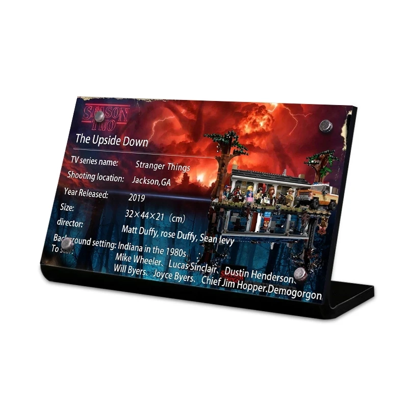 The Acrylic Display Stand Brand For 21309 Stranger Things The Upside Down Toys Building Blocks 
The Acrylic Display Stand Brand For 21309 Stranger Things The Upside Down Toys Building Blocks