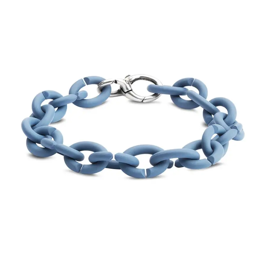 Rubber Plated Acrylic Chain Bracelet for Women Geometric Chain Bracelet Wholesale Accessories Ocean Blue Silver Bracelet
Rubber Plated Acrylic Chain Bracelet for Women Geometric Chain Bracelet Wholesale Accessories Ocean Blue Silver Bracelet