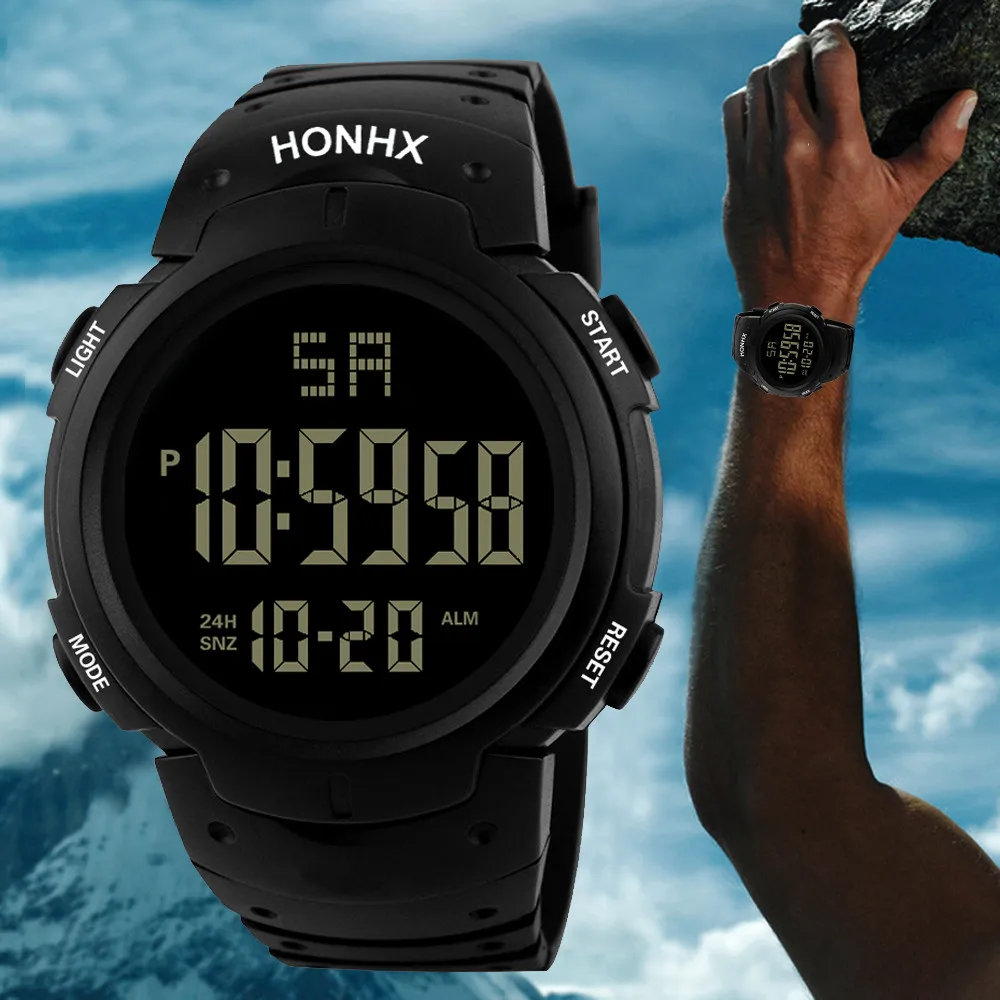 Luxury Men Electronic Watch Analog Digital Military Led Waterproof Wrist Watch Men's New Sports Watch Relogio Masculino
Luxury Men Electronic Watch Analog Digital Military Led Waterproof Wrist Watch Men's New Sports Watch Relogio Masculino