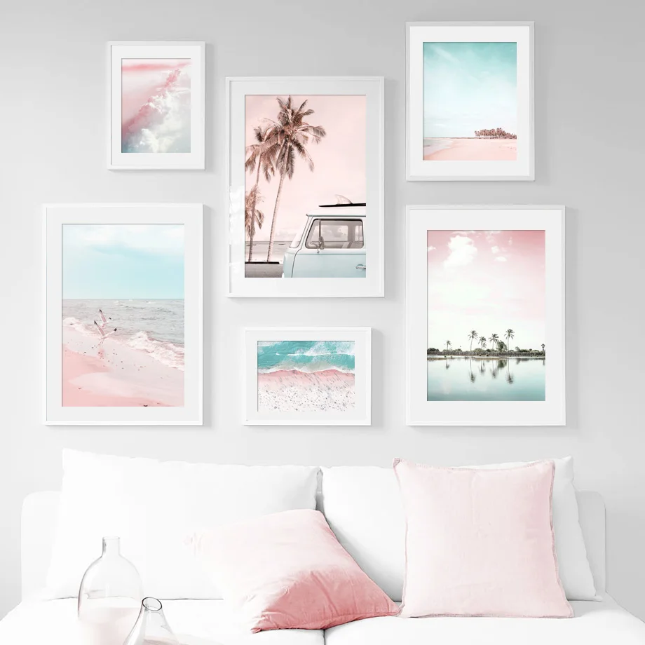Wall Art Canvas Painting Pink Coconut Tree Surf Beach Old Fashion Car Nordic Posters And Prints Wall Pictures For Living Room
Wall Art Canvas Painting Pink Coconut Tree Surf Beach Old Fashion Car Nordic Posters And Prints Wall Pictures For Living Room