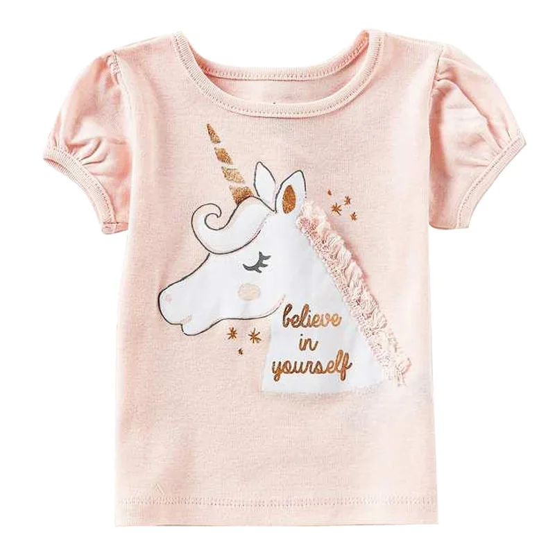 Girls Summer T-shirts Unicorn Cartoon Rabinbow Cotton Short Sleeve Top Kids Cotton Tops for Girls Clothes
Girls Summer T-shirts Unicorn Cartoon Rabinbow Cotton Short Sleeve Top Kids Cotton Tops for Girls Clothes