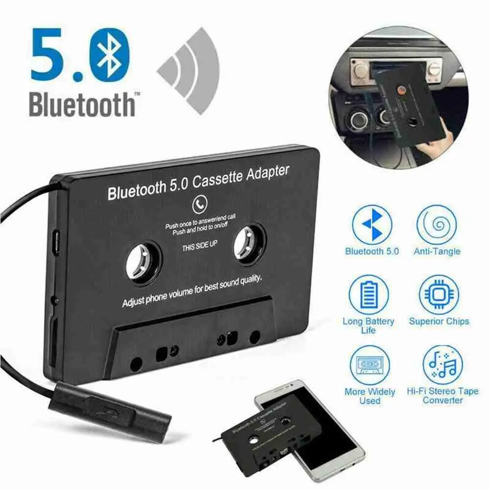 Bluetooth 5.0 Cassette Adapter Car Stereo Wireless Connection Microphone Hands-free Phone Call Music Play Auto Tape Converter
Bluetooth 5.0 Cassette Adapter Car Stereo Wireless Connection Microphone Hands-free Phone Call Music Play Auto Tape Converter