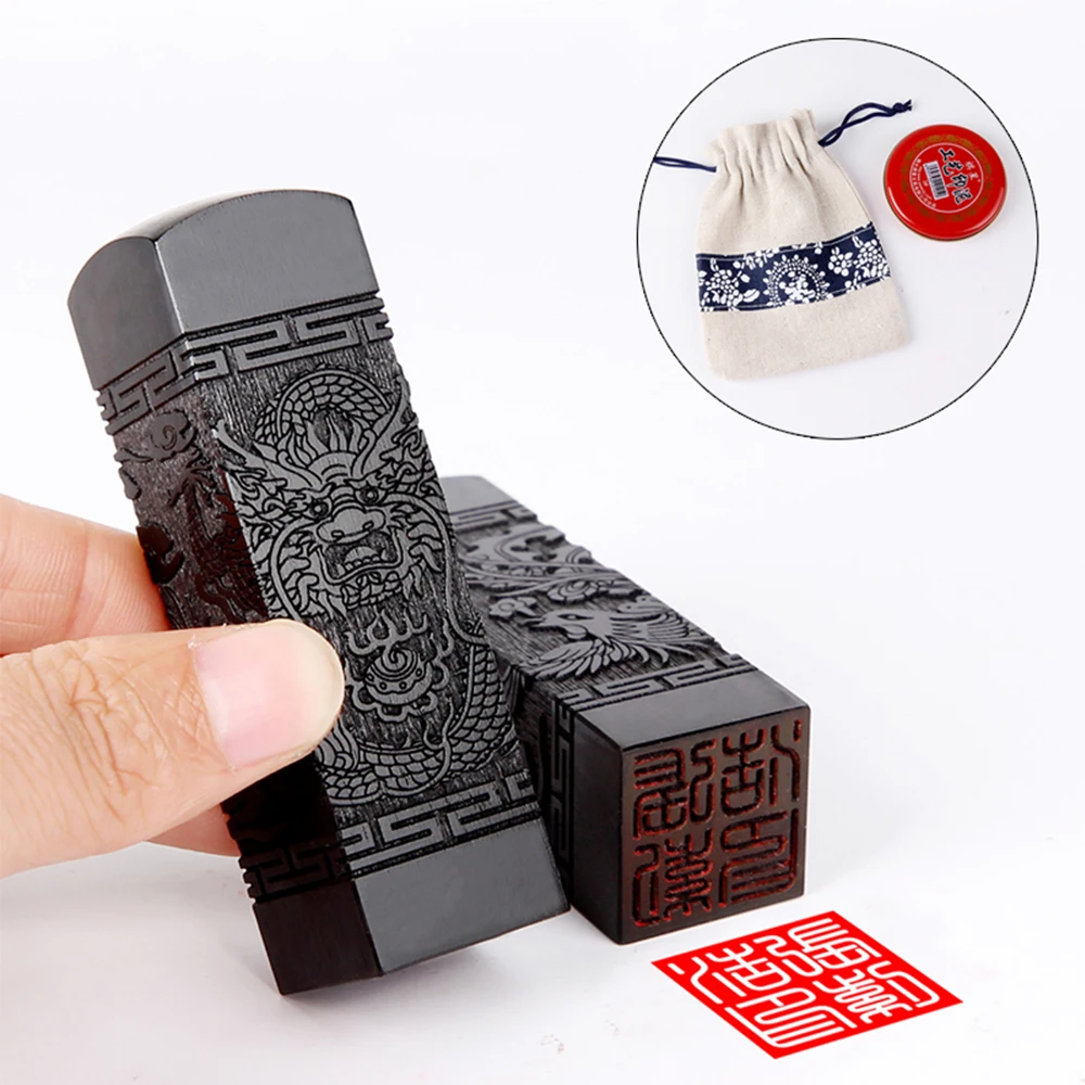 Custom Chinese Name Stamp Natural Solid Wood Name Seals Wooden Sealing Dragon Phoenix Carved Private Chop School Couple Gifts 
Custom Chinese Name Stamp Natural Solid Wood Name Seals Wooden Sealing Dragon Phoenix Carved Private Chop School Couple Gifts