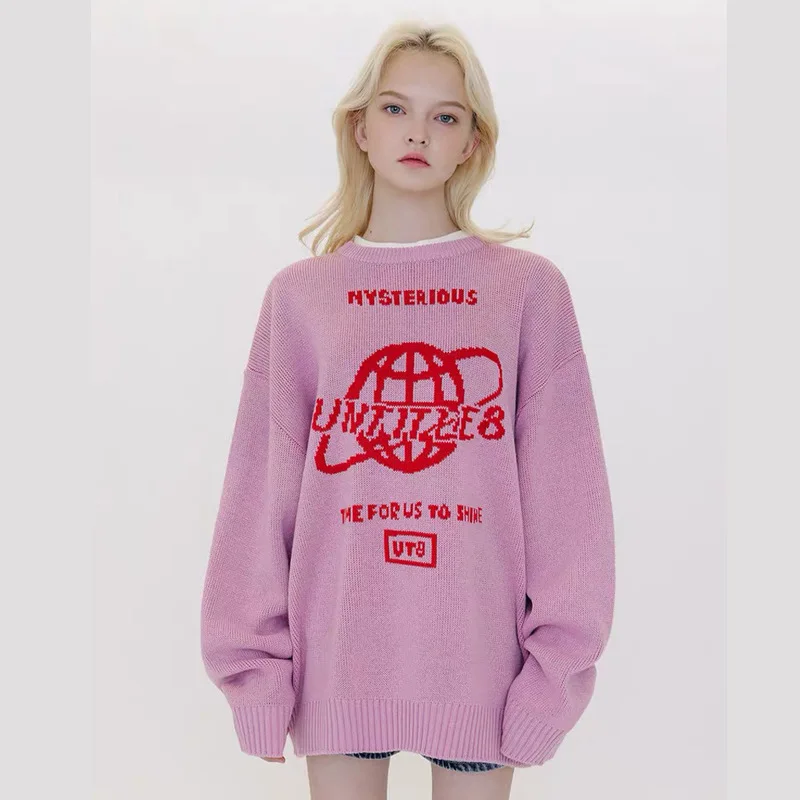 2021 Fashion Casual Knit Sweater Women Cute Earth Pattern BF Pullover Sweater Cartoon Loose Round Collar Sweater
2021 Fashion Casual Knit Sweater Women Cute Earth Pattern BF Pullover Sweater Cartoon Loose Round Collar Sweater