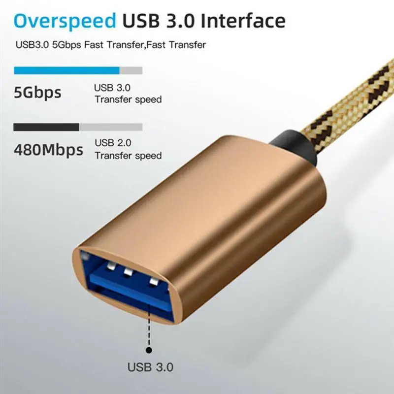 2 in 1 USB 3.0 OTG Adapter Cable for Samsung Nylon Braid Micro USB Type C Data Sync Adapter for Huawei for MacBook Type-C OTG
2 in 1 USB 3.0 OTG Adapter Cable for Samsung Nylon Braid Micro USB Type C Data Sync Adapter for Huawei for MacBook Type-C OTG
