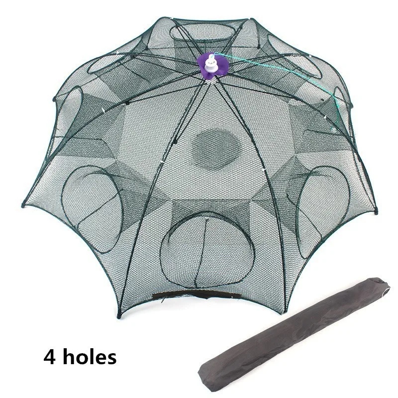 4 6 8 Holes Fishing Net Foldable Umbrella Shaped Caged Automatic Catching Fish Catch Shrimp Cage Tool Nylon Traps Free Shipping
4 6 8 Holes Fishing Net Foldable Umbrella Shaped Caged Automatic Catching Fish Catch Shrimp Cage Tool Nylon Traps Free Shipping