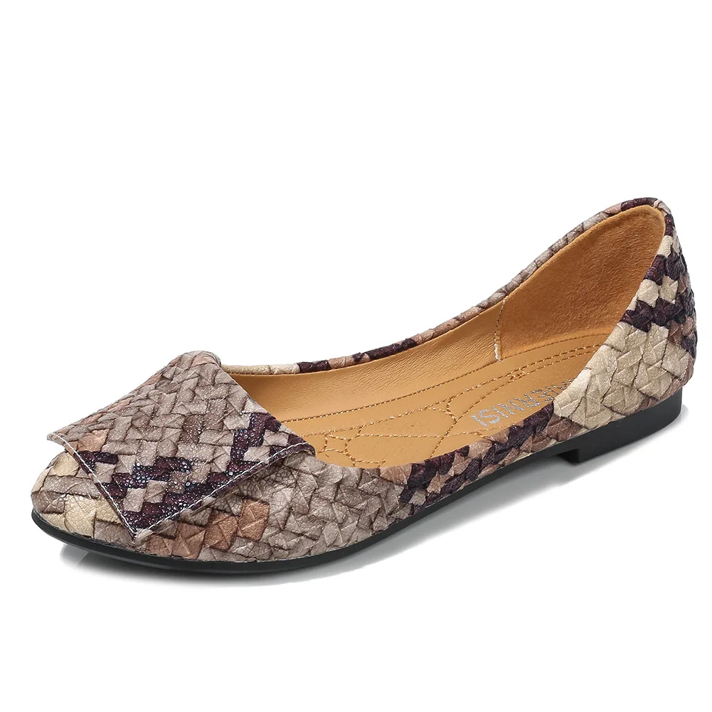 Plus Size Women Shoes 45 46 Weave Flats Slip On Loafers Casual Lady Shallow Single Shoes Pointed Toe Spring Autumn Zapatos Mujer
Plus Size Women Shoes 45 46 Weave Flats Slip On Loafers Casual Lady Shallow Single Shoes Pointed Toe Spring Autumn Zapatos Mujer