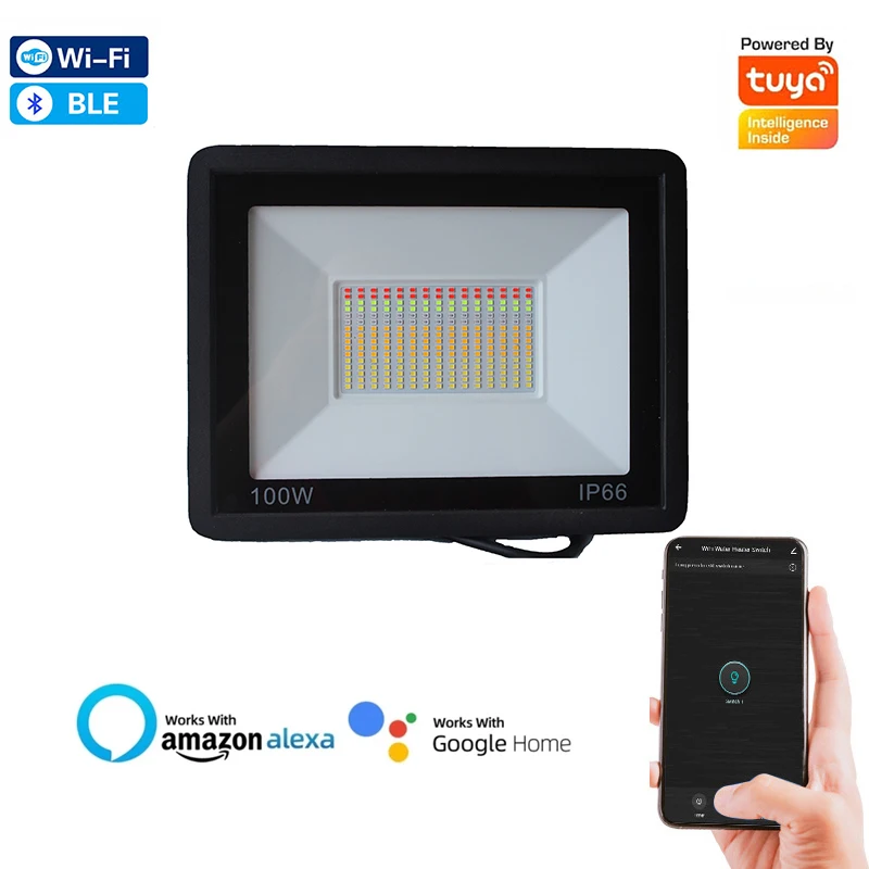 RGB Smart Dual-mode Floodlight Outdoor Wall Light Supports Tuya/Alexa/Google Home Wifi+BLE Waterproof Outdoor Landscape Lighting
RGB Smart Dual-mode Floodlight Outdoor Wall Light Supports Tuya/Alexa/Google Home Wifi+BLE Waterproof Outdoor Landscape Lighting