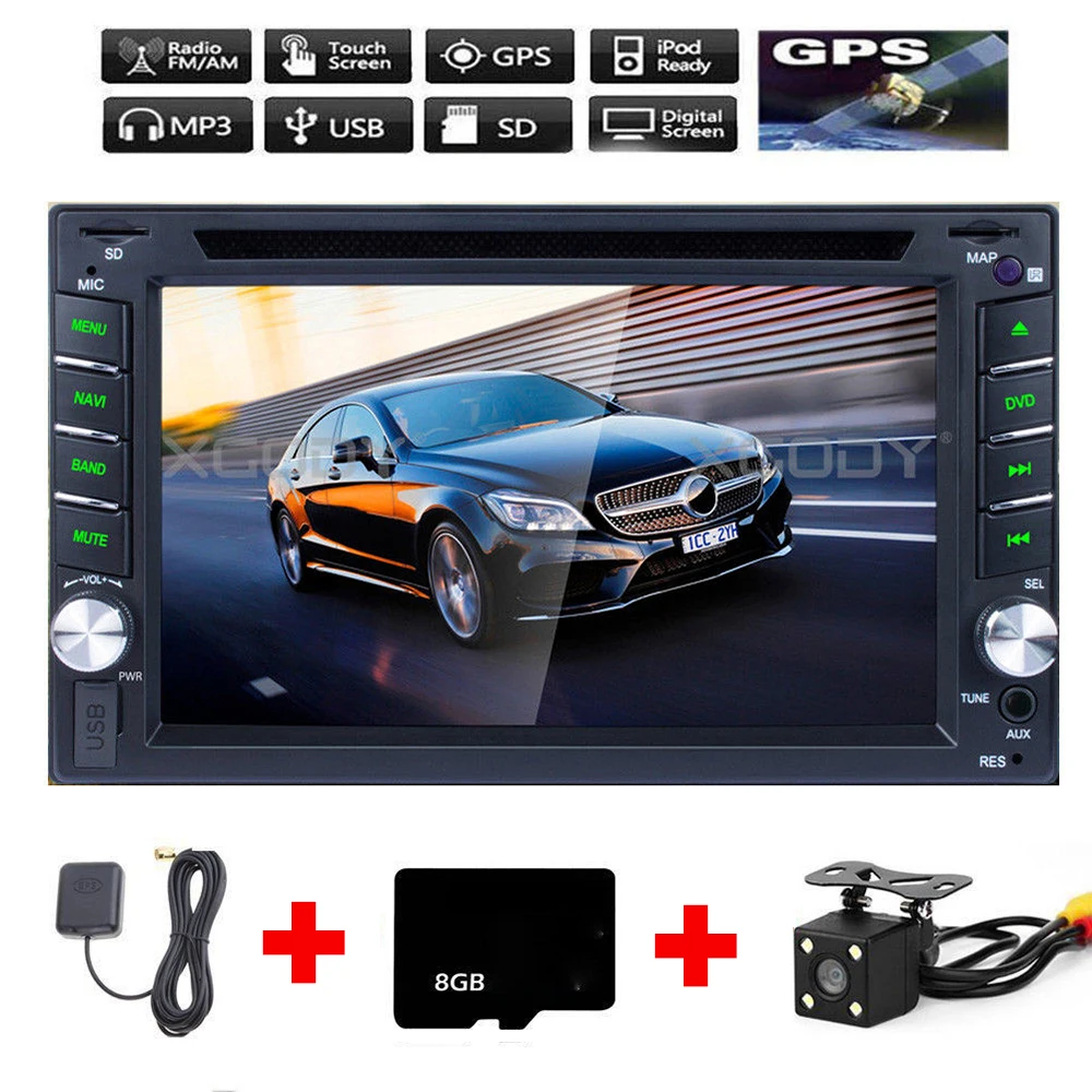 Автомобильный радиоприемник MP5 плеер 2Din автомобильный DVD универсальный GPS