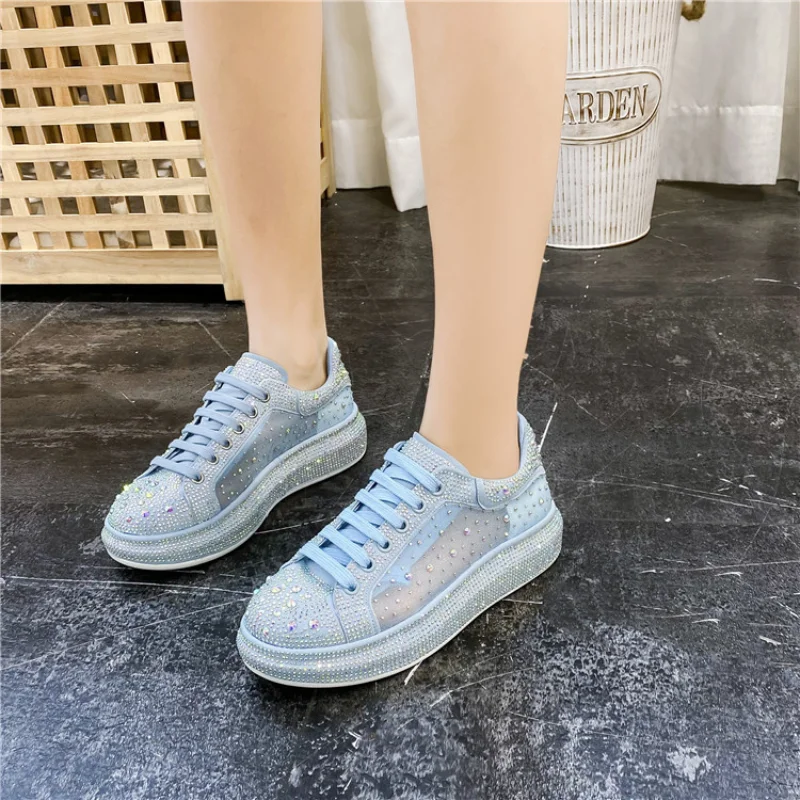 2021 Women Shoes Fashion Summer Lady Casual Sneakers Running Sports Chunkry Trainer Rhinestone Breathable Platform Lace up 
2021 Women Shoes Fashion Summer Lady Casual Sneakers Running Sports Chunkry Trainer Rhinestone Breathable Platform Lace up