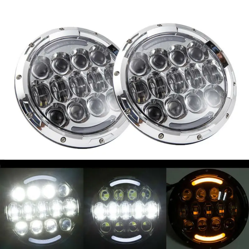 2PCS Round LED Headlights 7inch High Low Beam White Day Running Light LED Headlamp for Jeep Wrangler JK CJ
2PCS Round LED Headlights 7inch High Low Beam White Day Running Light LED Headlamp for Jeep Wrangler JK CJ
