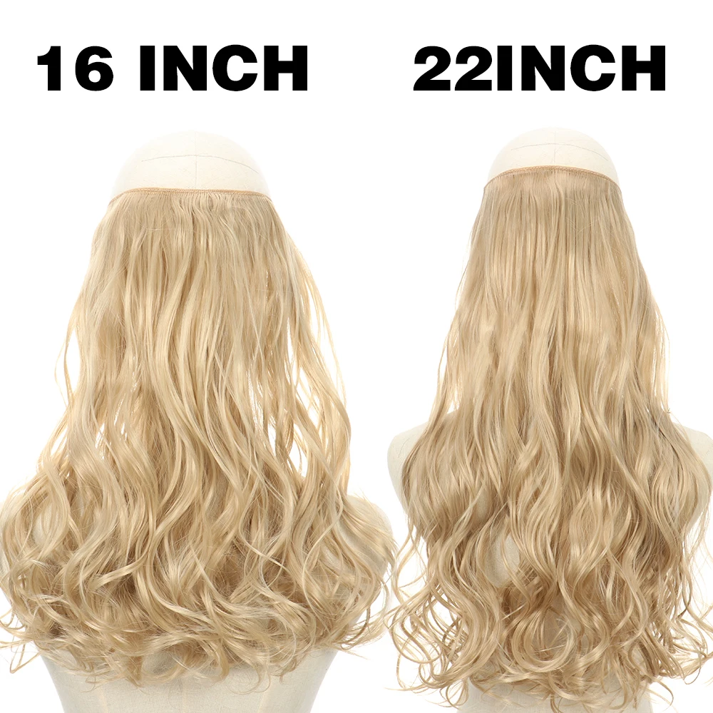MERISIHAIR Synthetic No clips in Halo Hair Extensions Ombre Blonde Black Synthetic Natural Invisible Line False Hair Piece
MERISIHAIR Synthetic No clips in Halo Hair Extensions Ombre Blonde Black Synthetic Natural Invisible Line False Hair Piece