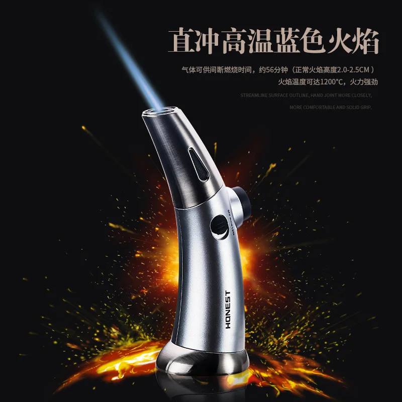 Jet big flame torch turbo cigarette lighter cigar inflatable lighter cigarette lighter windproof strong metal barbecue spray gun
Jet big flame torch turbo cigarette lighter cigar inflatable lighter cigarette lighter windproof strong metal barbecue spray gun