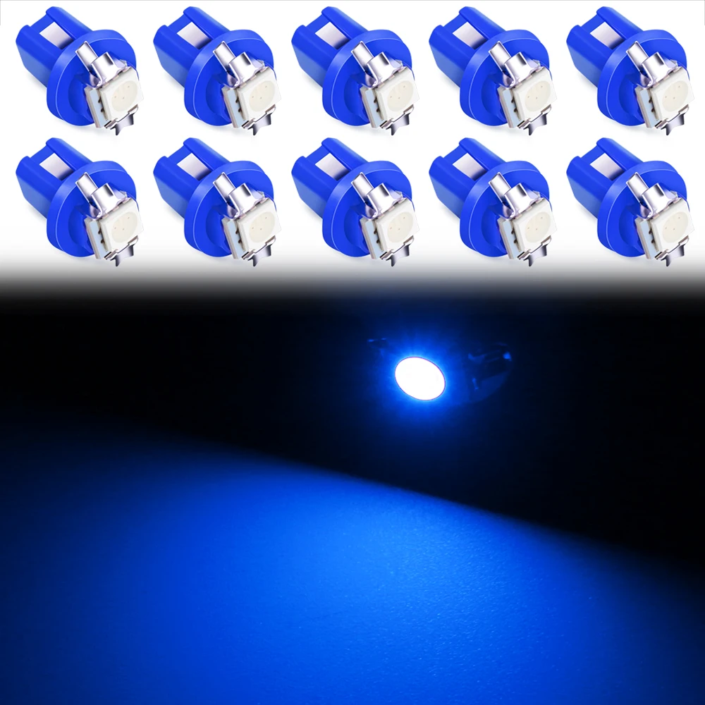 10 шт. T5 B8.5D 509T B8.5 Smd СВЕТОДИОДНЫЙ ная Автомобильная светильник ПА для инструментов