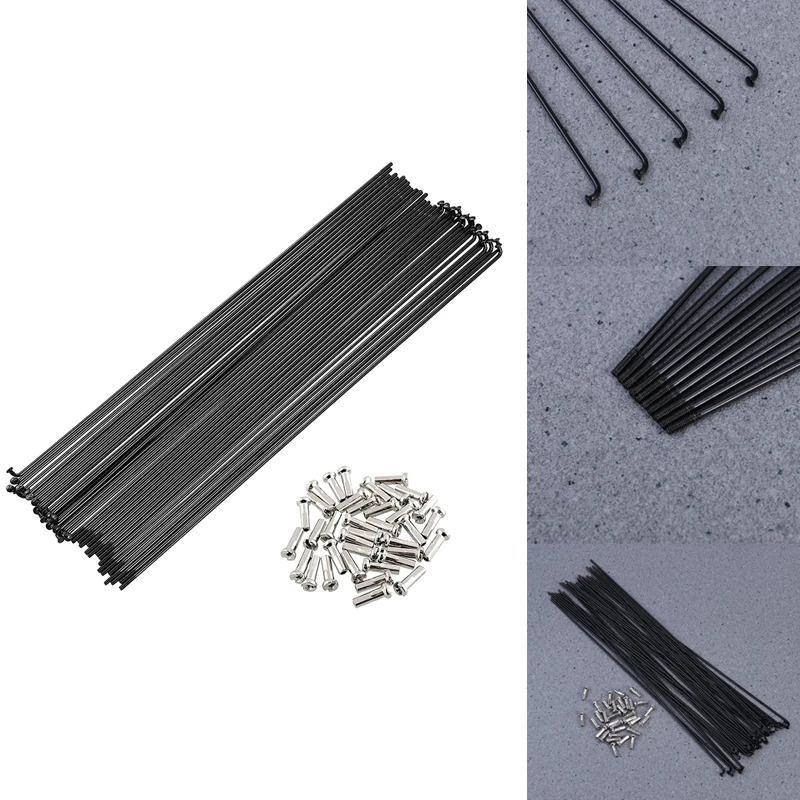 36 Pcs Mountain / Road Bike Stainless Steel 14G J Bend Spokes Black Colour High Strength Bicycle Spokes
36 Pcs Mountain / Road Bike Stainless Steel 14G J Bend Spokes Black Colour High Strength Bicycle Spokes