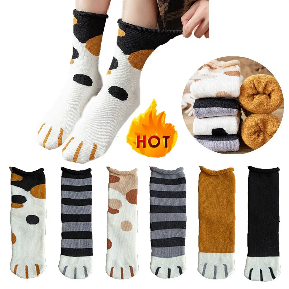 Women Ladies Cute Bed Sleep Sock Winter Warm Floor Socks Cotton Socks Cat Paw Pattern Thickening
Women Ladies Cute Bed Sleep Sock Winter Warm Floor Socks Cotton Socks Cat Paw Pattern Thickening