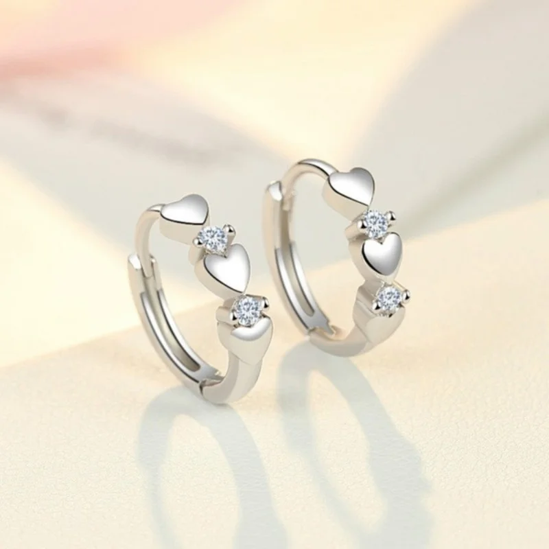 Delysia King The New Women Heart Shaped Zircon Earrings Trendy Upscale Ear Studs for Party
Delysia King The New Women Heart Shaped Zircon Earrings Trendy Upscale Ear Studs for Party