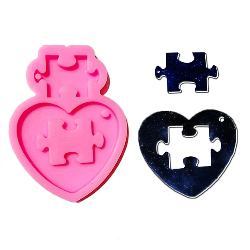 Autistic Love Puzzle Resin Casting Mold Heart Puzzle Pendant Keychain Silicone Mold Jigsaw Puzzle Epoxy Resin DIY Tools
Autistic Love Puzzle Resin Casting Mold Heart Puzzle Pendant Keychain Silicone Mold Jigsaw Puzzle Epoxy Resin DIY Tools