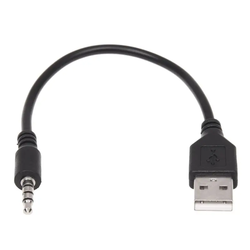 3 5 мм разъем AUX o Jack к USB 2 0 Штекерный зарядный кабель адаптер Шнур для автомобиля MP3