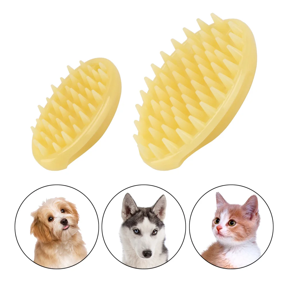 

Quickly Cleaning Brush Wash Tools Dog Cat Massage Brush Cleaner Puppy Comb Pet Products Pet Washer Soft Gentle Silicone Bristles