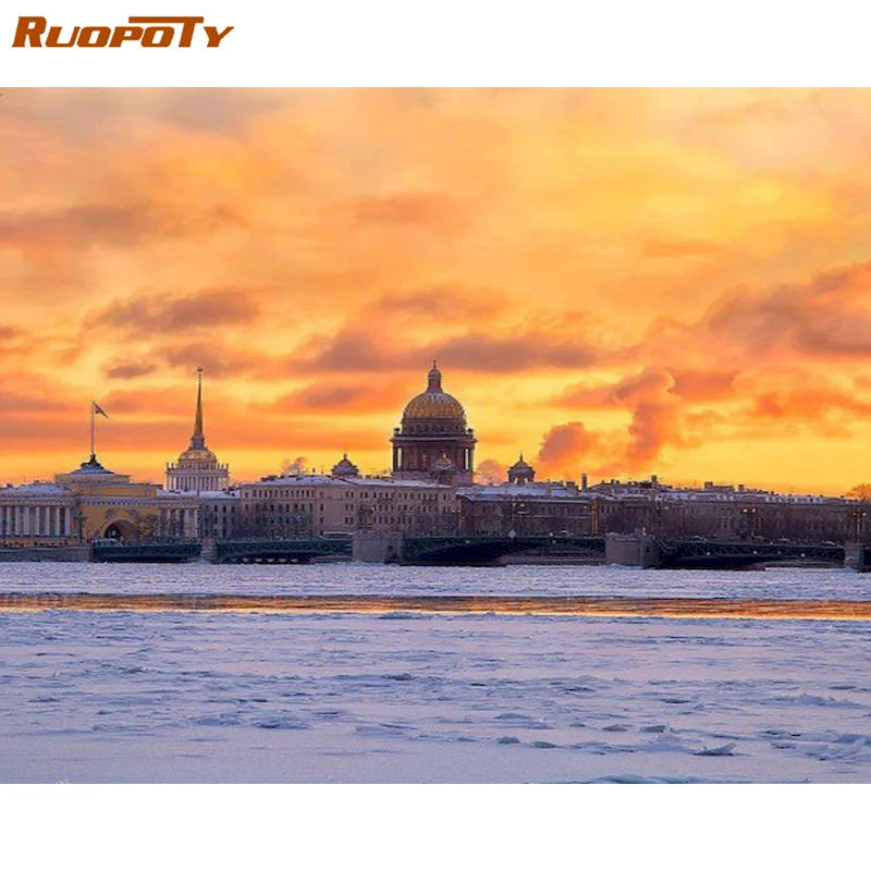 RUOPOTY Frame DIY Oil Painting By Numbers City Landscape On Canvas Handmade Gift Coloring By Numbers For Living Room Kits
RUOPOTY Frame DIY Oil Painting By Numbers City Landscape On Canvas Handmade Gift Coloring By Numbers For Living Room Kits