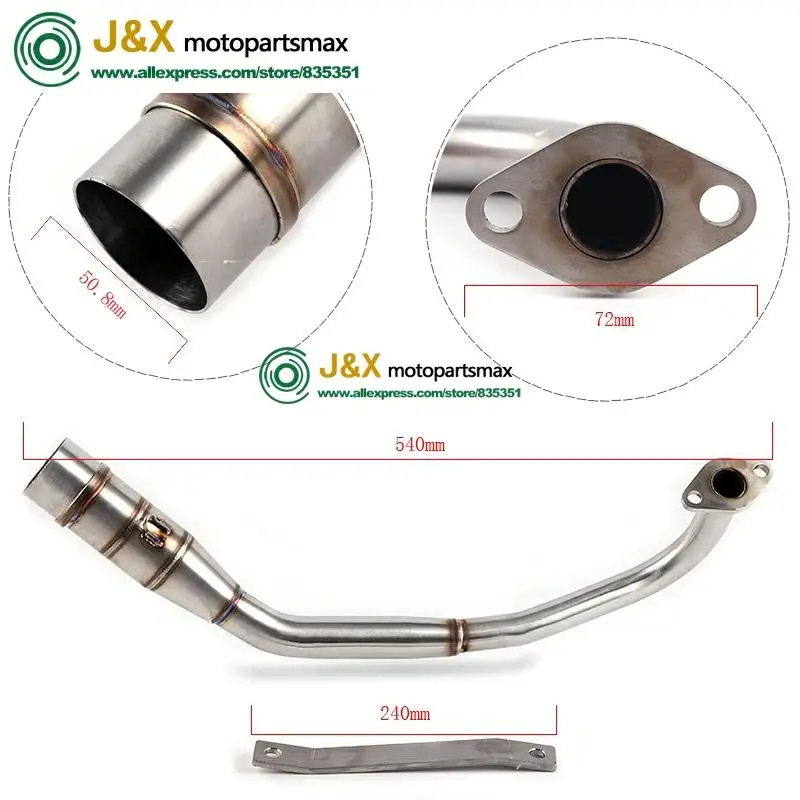 SH125 Motorcycle Exhaust Slip-On Full System Modified Front Middle Link Pipe Muffler With Stciker For Honda SH150 SH150I sh125i
SH125 Motorcycle Exhaust Slip-On Full System Modified Front Middle Link Pipe Muffler With Stciker For Honda SH150 SH150I sh125i