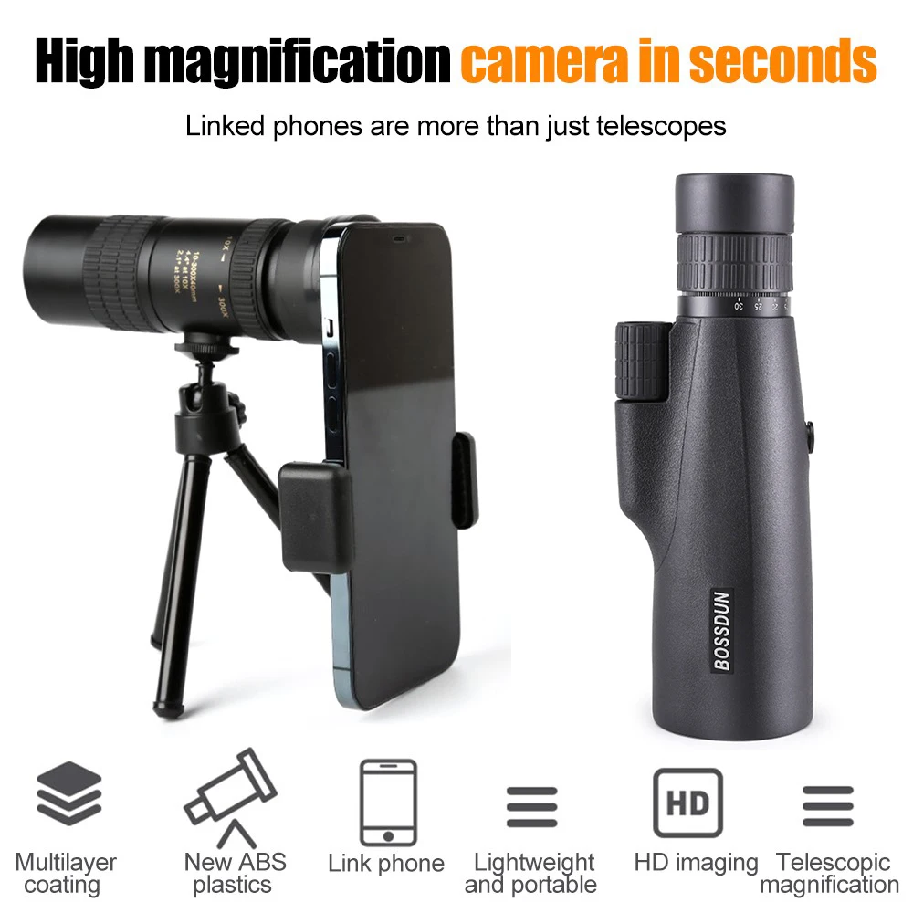 10-300x50mm Monocular Telescope Professional Bak4 Lens HD Metal Night Vision Powerful Monocular Telescope For Hunting Camping
10-300x50mm Monocular Telescope Professional Bak4 Lens HD Metal Night Vision Powerful Monocular Telescope For Hunting Camping