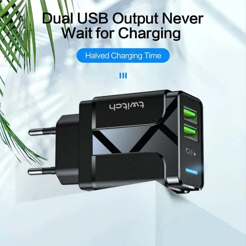 USB Charger Travel EU US UK Plug Light Guide Fast Charging Dual Wall Charger Mobile Phone Cable For iPhone Samsung Xiaomi
USB Charger Travel EU US UK Plug Light Guide Fast Charging Dual Wall Charger Mobile Phone Cable For iPhone Samsung Xiaomi