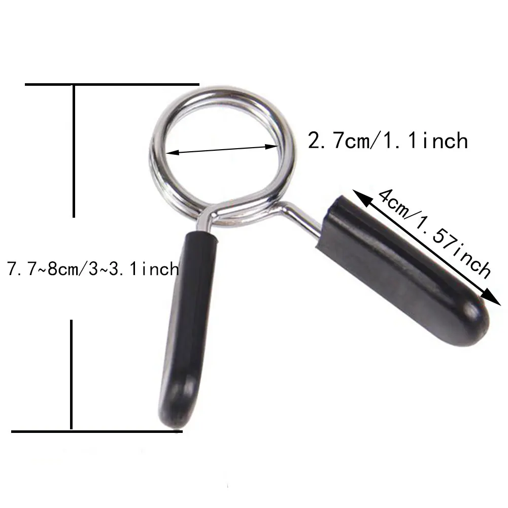 2PCS 28mm Dumbbell Spring Collars Fitness Spring Clips Barbell Spring Clamps Gym Equipment For Weight Bar Lock Clamp Spring
2PCS 28mm Dumbbell Spring Collars Fitness Spring Clips Barbell Spring Clamps Gym Equipment For Weight Bar Lock Clamp Spring