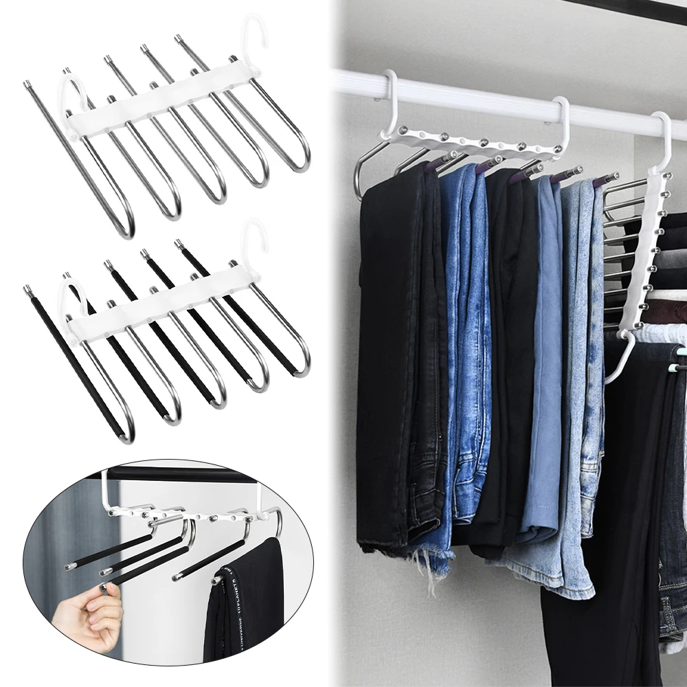 Multi-Functional 5 For Clothes Rack Closet Organizer Adjustable Pants Storage Stainless Steel Clothes Hanger Clothes Hanger Rack
Multi-Functional 5 For Clothes Rack Closet Organizer Adjustable Pants Storage Stainless Steel Clothes Hanger Clothes Hanger Rack