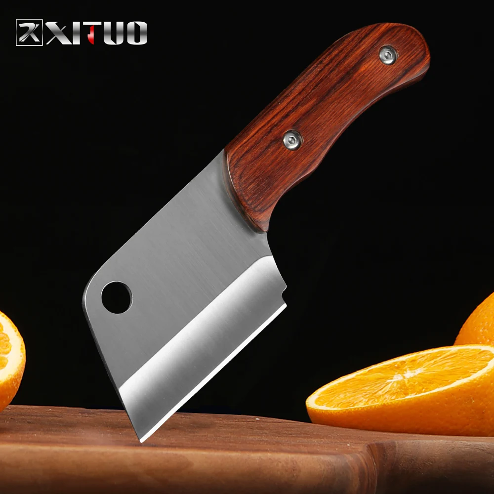 Фото XITUO мини нож для очистки овощей из нержавеющей стали кухонный шеф повара ломтик