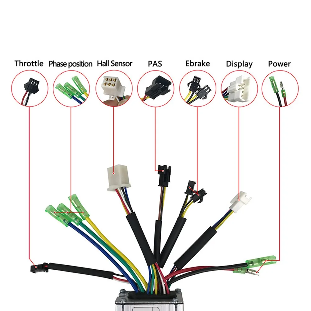 E-Bike KT 36V/48V 350W 17A SM Controller+LCD5 Display+Sensor+Thumb Throttle KT Series Electric Bicycles E-bike Parts Accessories
E-Bike KT 36V/48V 350W 17A SM Controller+LCD5 Display+Sensor+Thumb Throttle KT Series Electric Bicycles E-bike Parts Accessories
