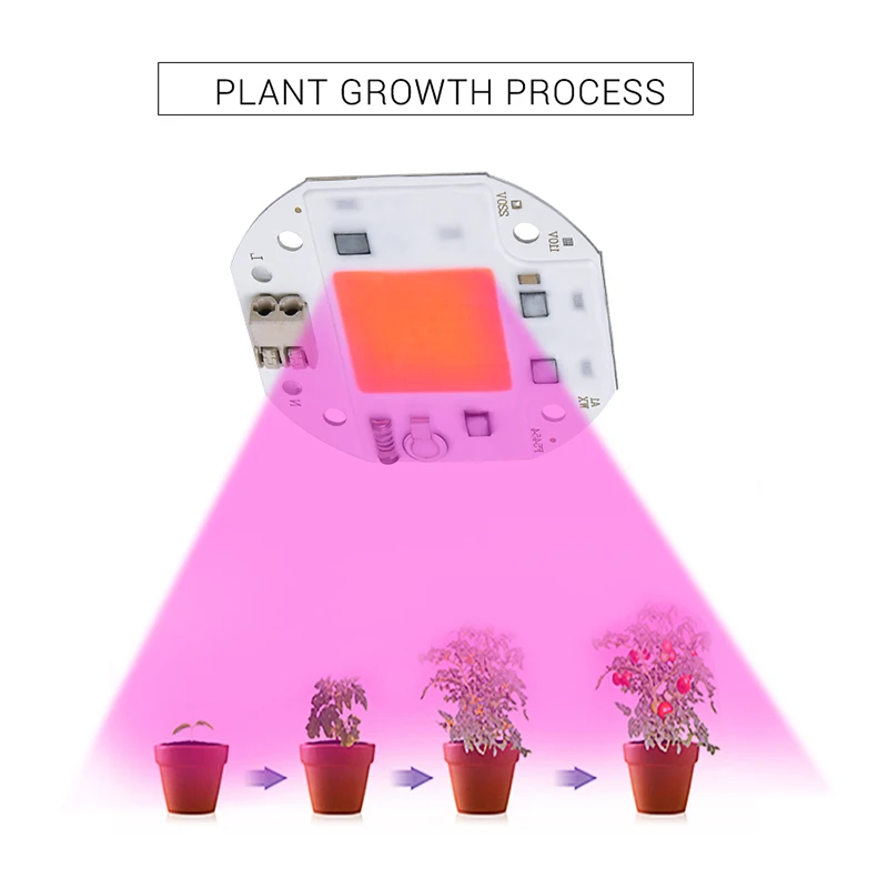 Led COB Grow Light Chip Full Spectrum AC 220V 110V Fitolampy Growing Light for Plants 20W 30W 50W LED Chip Lamp Indoor Seedlings
Led COB Grow Light Chip Full Spectrum AC 220V 110V Fitolampy Growing Light for Plants 20W 30W 50W LED Chip Lamp Indoor Seedlings