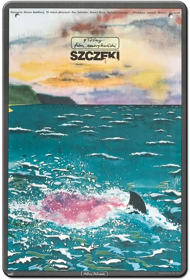 Jaws 1975 Movie Metal Tin Sign Poster Wall Plaque Vintage Metal Pub Club Art Decoration Playbill Retro 8x12 Inches
Jaws 1975 Movie Metal Tin Sign Poster Wall Plaque Vintage Metal Pub Club Art Decoration Playbill Retro 8x12 Inches