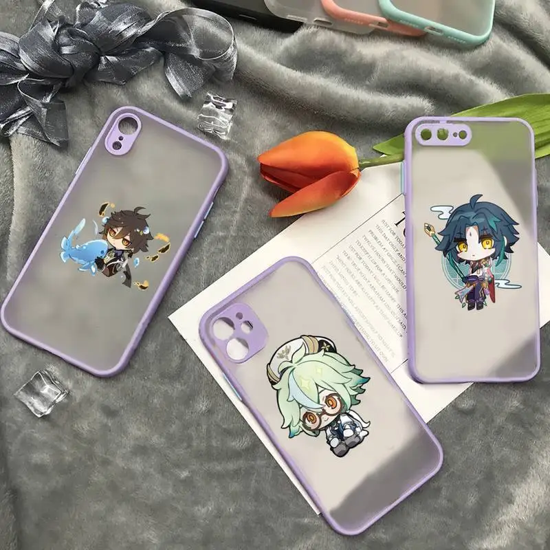 Genshin Impact cute Phone Case matte transparent For iphone 7 8 11 12 plus mini x xs xr pro max cover
Genshin Impact cute Phone Case matte transparent For iphone 7 8 11 12 plus mini x xs xr pro max cover