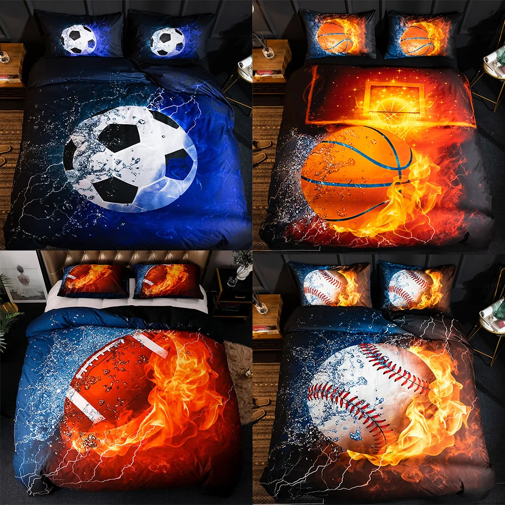Football Basketball Duvet Cover Set Bedding Queen King Kids Boys Girls Bed Set Sport Quilt Cover Comforter Cover Bedding Set
Football Basketball Duvet Cover Set Bedding Queen King Kids Boys Girls Bed Set Sport Quilt Cover Comforter Cover Bedding Set