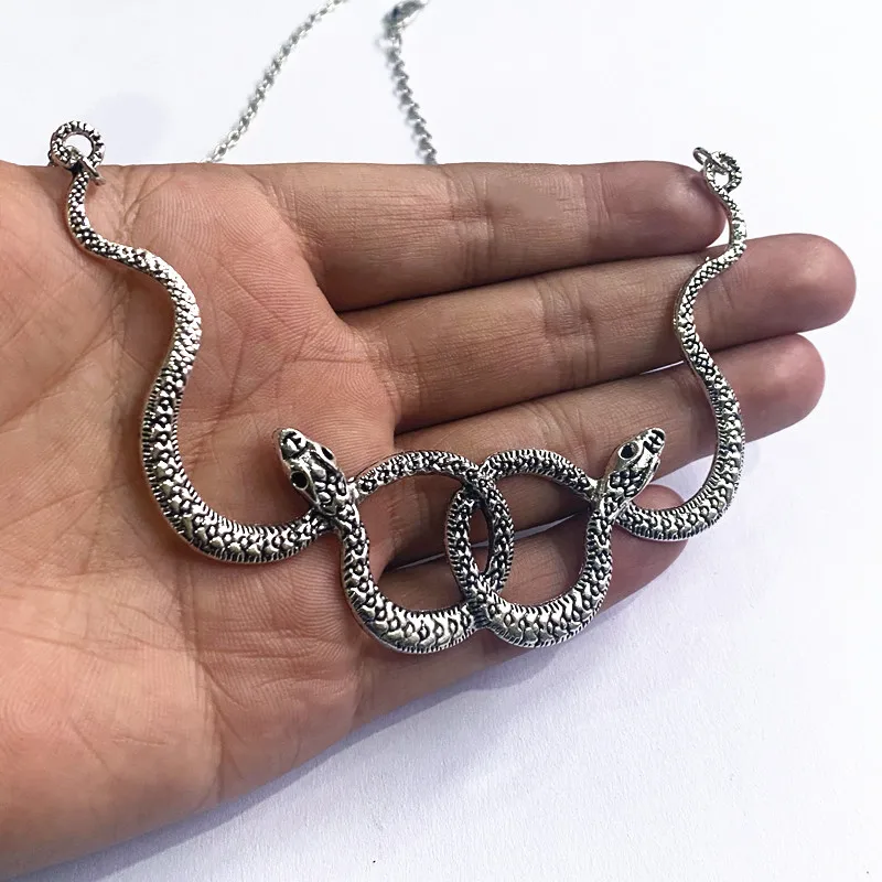 Snake Necklace, Double Snake Necklace, Serpent Necklace, Snake Goddess NecklaceGolden Snake Necklace Women NecklaceWomen gift
Snake Necklace, Double Snake Necklace, Serpent Necklace, Snake Goddess NecklaceGolden Snake Necklace Women NecklaceWomen gift