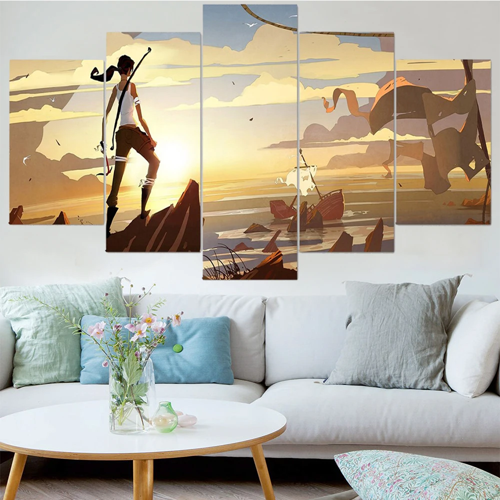5 Pieces Wall Art Canvas Painting Cartoon Anime Character Poster Modern Home Decoration Modular Living Room Bedroom Framework
5 Pieces Wall Art Canvas Painting Cartoon Anime Character Poster Modern Home Decoration Modular Living Room Bedroom Framework
