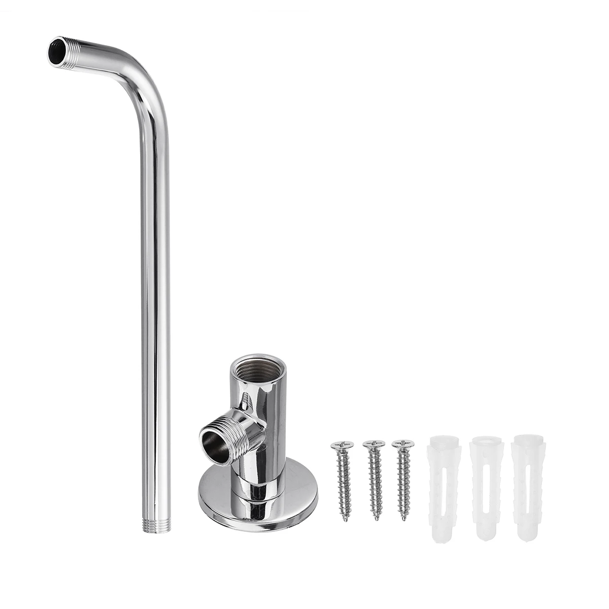 480mm 370mm Wall Mounted Shower Head Extension Arm Bottom Entry Hose Shower Extension Arm Fitting Mount Base for Home Bathroom
480mm 370mm Wall Mounted Shower Head Extension Arm Bottom Entry Hose Shower Extension Arm Fitting Mount Base for Home Bathroom