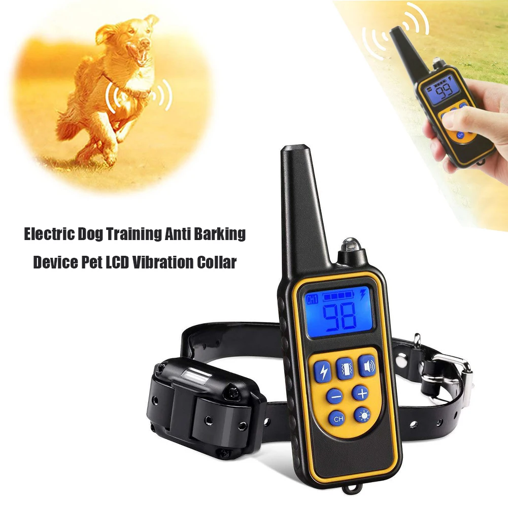 New Electric LCD Dog Training Collar Waterproof Rechargeable Remote Control Pet for All Size Shock Vibration Sound
New Electric LCD Dog Training Collar Waterproof Rechargeable Remote Control Pet for All Size Shock Vibration Sound