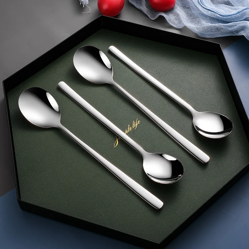 5 pcs/set Stainless Steel Spoons High-quality Kitchen Restaurant tableware Bar Tools Tea Spoon Dessert Coffee Ice Cream Spoons
5 pcs/set Stainless Steel Spoons High-quality Kitchen Restaurant tableware Bar Tools Tea Spoon Dessert Coffee Ice Cream Spoons