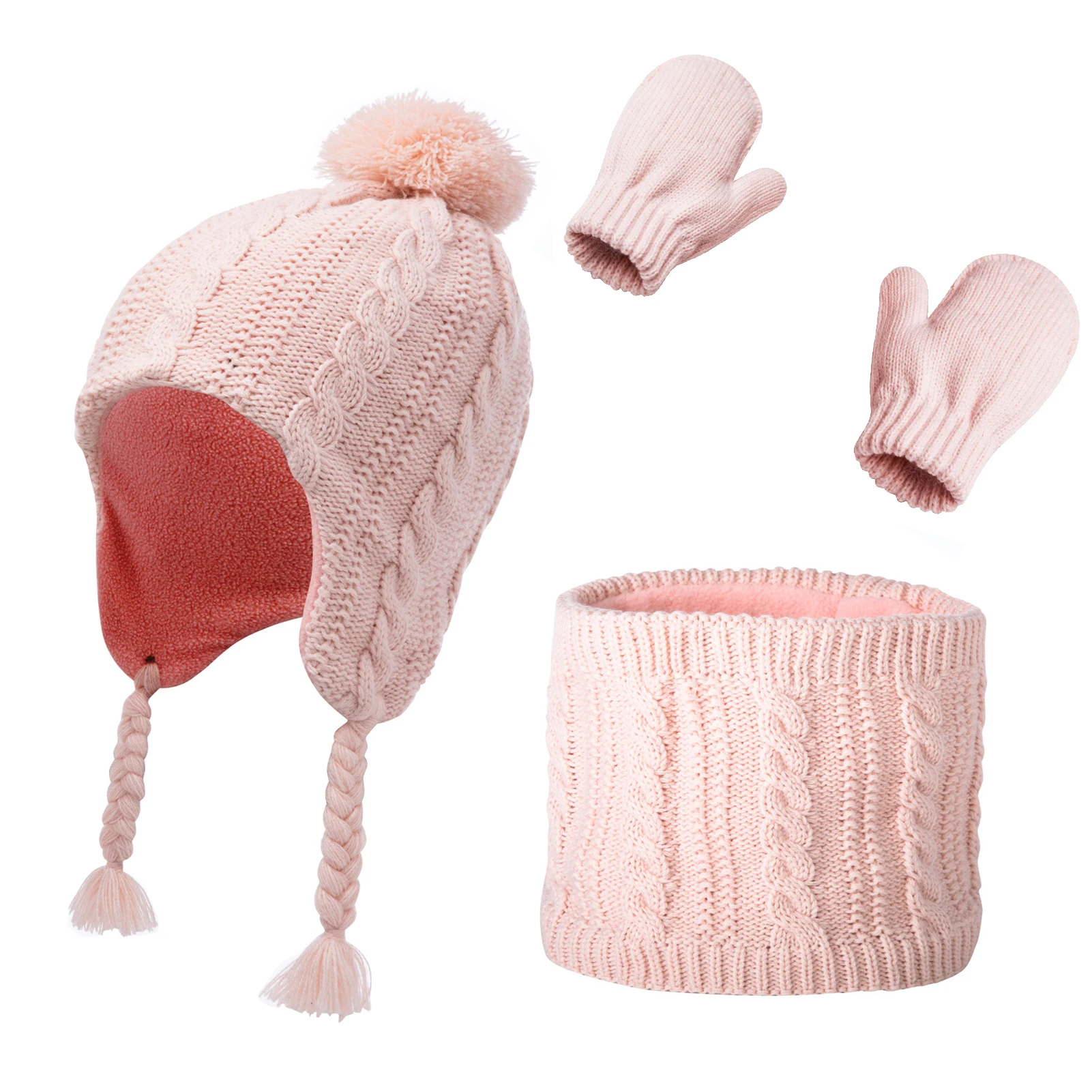 Outdoor Winter Accessory Washable Durable Travel Elastic Camping For Kids Scarf Hat Glove Set Keep Warm Fleece Soft
Outdoor Winter Accessory Washable Durable Travel Elastic Camping For Kids Scarf Hat Glove Set Keep Warm Fleece Soft