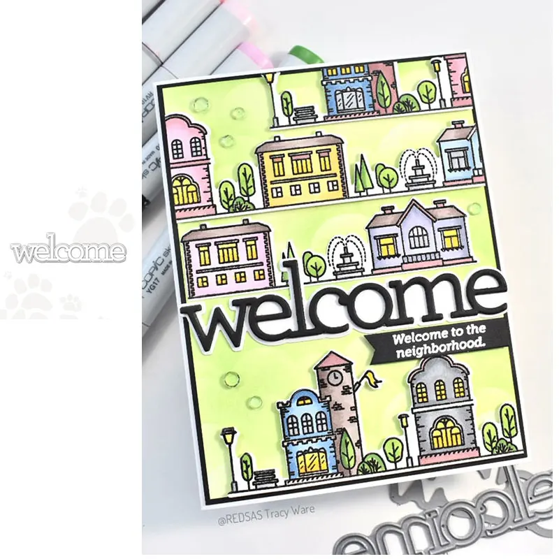 Welcome Metal Cutting Die Scrapbook Embossed Paper Card Album Craft Template Cut Die Stencils New for 2021 Arrive
Welcome Metal Cutting Die Scrapbook Embossed Paper Card Album Craft Template Cut Die Stencils New for 2021 Arrive