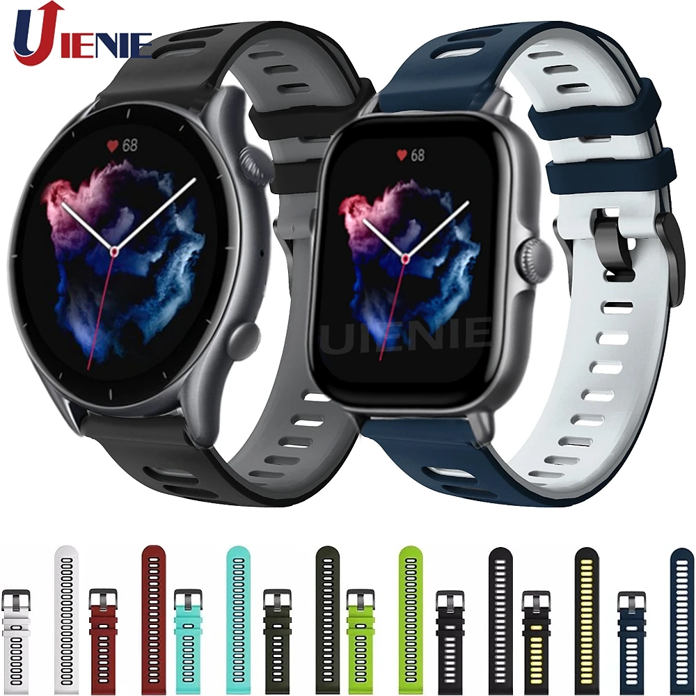 20/22mm Silicone Watch Band for Huami Amazfit Gtr 3 Pro 47mm 2e 2/ Bip U gts 3 2 Mini Strap Sport Watchband Bracelet Wristband
20/22mm Silicone Watch Band for Huami Amazfit Gtr 3 Pro 47mm 2e 2/ Bip U gts 3 2 Mini Strap Sport Watchband Bracelet Wristband