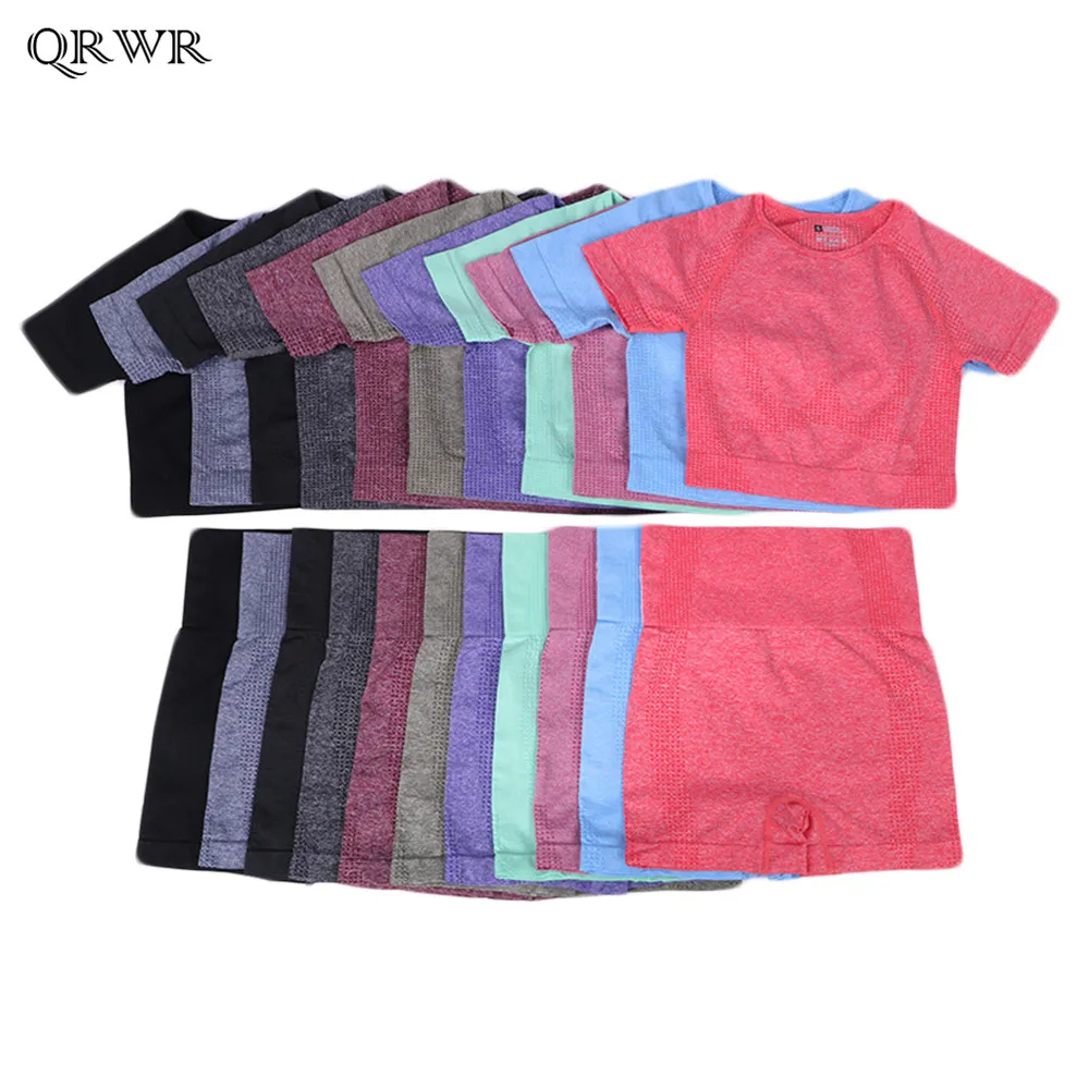 QRWR Seamless Yoga Sets Women Fitness Sports Suits Gym Clothing Sports Short Sleeve High Waist Running Leggings Gym Set Women
QRWR Seamless Yoga Sets Women Fitness Sports Suits Gym Clothing Sports Short Sleeve High Waist Running Leggings Gym Set Women