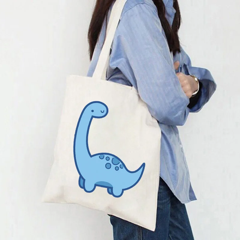 Cartoon Dinosaur Shopping Bags Woman Canvas Bag Travel Tote bag Handbag female Shopper Bag for groceries Large Lady Shoulder Bag
Cartoon Dinosaur Shopping Bags Woman Canvas Bag Travel Tote bag Handbag female Shopper Bag for groceries Large Lady Shoulder Bag