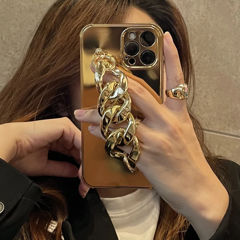 Fashion Solid Color Bracelet Korean Phone Case For iPhone 11 12 13 Pro Max X Xr Xs Max 7 8 Puls Luxury Electroplate Soft Cover
Fashion Solid Color Bracelet Korean Phone Case For iPhone 11 12 13 Pro Max X Xr Xs Max 7 8 Puls Luxury Electroplate Soft Cover